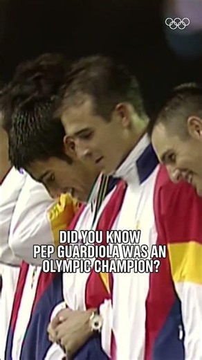 Pep Guardiola... football icon, and Olympic gold medal winner! 🥇🤩#Olympics #Football #Barcelona1992