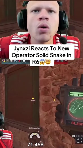 Jynxzi Reacts To New Operator Solid Snake In R6😱🤯 #jynxzi #jynxziclips #rainbowsixsiege #r6siege #fyp