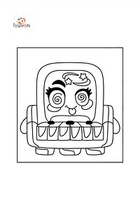 Coloring page Moji Pops Fami ♥ Online and Print for Free!