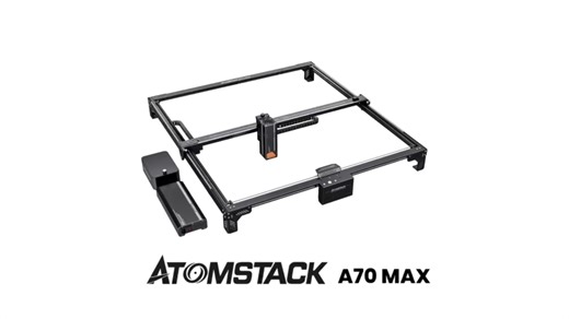 Atomstack X70 Max A70 MAX 360W Laser Engraver With F60 Air Assist Kit 850*800MM Large Area 35w/70w Dual Laser Engraving Machines