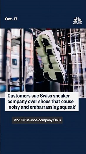 Customers sue Swiss sneaker company over shoes that cause 'noisy and embarrassing squeak'
