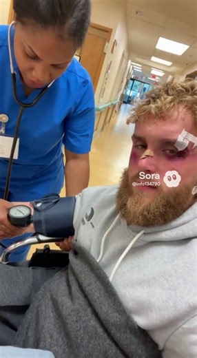 Jake Paul Gets DESTROYED 😳 Ends Up in a Nursing Home?! #boxing #knockout #viralshorts #fightnight