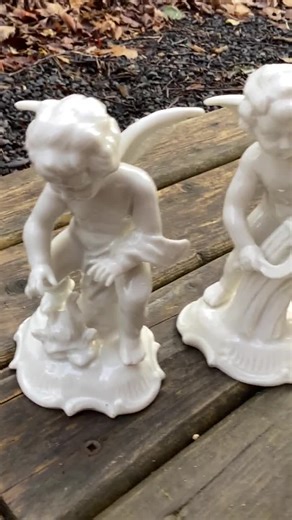 Vintage Dresden Cherub Figurines: Karl-heinz Klette, Crown Dresden Germany White Porcelain Ornaments - Etsy
