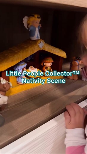 The perfect size for tiny hands, this Little People Nativity set was meant to be played with! 🌟📹: @kamrynatrahan | Fisher-Price