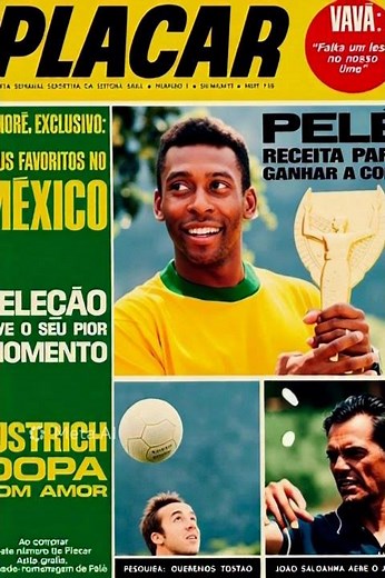 PLACAR ANOS 70 ( COPA MÉXICO ) - INTERVALO BRASIL