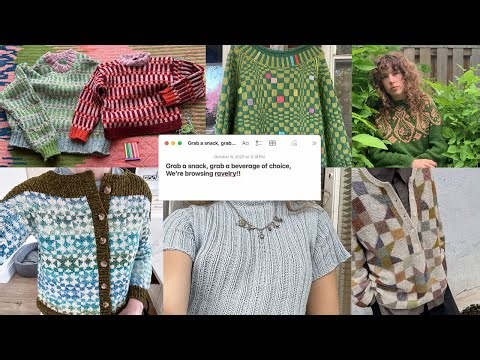 come hang out with me as I go through my ravelry! (❤️ knitting patterns)