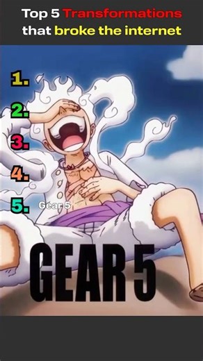 Top 5 Anime Transformations That Broke the Internet 🔥💥 #anime #shorts