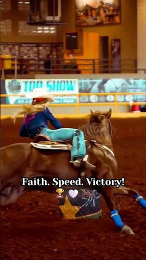 ⚡ Lightning-Fast Barrel Run! Yasmin Rissi Takes the Crown! 🐎 #rodeo #horse #