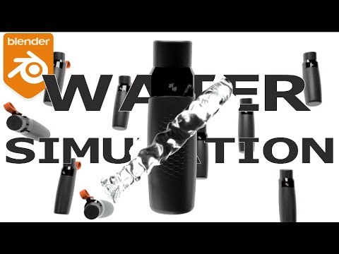 How to Make Water Simulation Flow through a Path in Blender