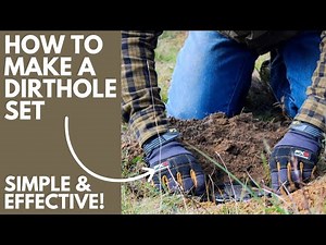 You NEED to Use this One Set for Trapping Coyote and Fox! How to Make a Dirt Hole Set