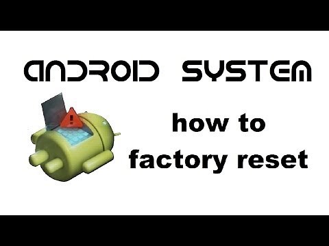 ANDROID Device Tablet Smart phone - How to Reset / Unlock Android Password, Factory / Hard reset