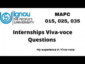MAPC Internship Viva's Questions (015, 025, 035)