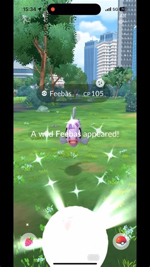 Finally I found Shiny Feebas in Pokémon Go #pokemongo #shiny #pokemon