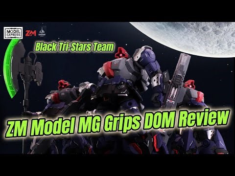 Black Tri-Stars Team ZM Model MG Grips DOM Review #gundam #gunpla #dom