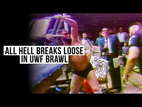 “Hacksaw” Duggan and One Man Gang brawl before historic UWF Title Match: From the WWE Vault
