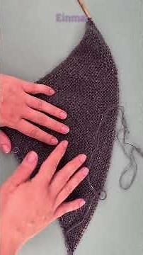 Mini shawl - mini pattern #knitting #knittingpattern