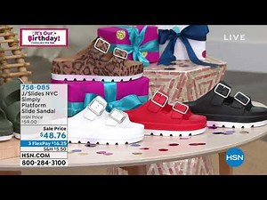 J/Slides NYC Simply Platform Slide Sandal