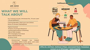 Our Amazon Complete Course Training is starting right after Eid! 🎉 Whether you’re a beginner or looking to scale your online business, this course will guide you step by step on how to sell successfully on Amazon. 🛒💰 📌 What You'll Learn: ✅ Product Hunting & Sourcing ✅ Listing Optimization & Ranking ✅ Order Management & Customer Service ✅ Amazon FBA & Private Label Strategies & many More ✅ hands-on- Practice on Real Amazon Seller Accounts Don’t miss this opportunity to build your e-commerce f