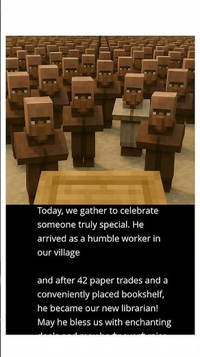 POV: Welcoming the New Librarian in Minecraft!