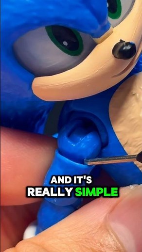 How to fix loose Sonic 3 Figures #figures #sonic #sonicfigures #sonic3