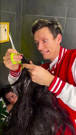 Epic Hair Fall Prank on My Girlfriend! 😂 #Shorts