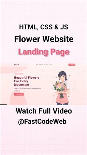 Build a Full Flower Shop Website in React Js | Fast Code