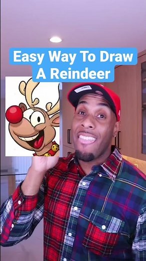 How To Draw A Reindeer | 😍 Easy! #christmas #drawing #stepbystep
