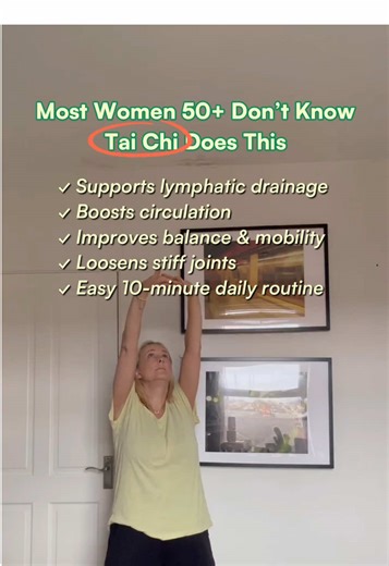 If you’re 50 and focusing on healthy aging, this is such an easy place to begin. Start small. Stay consistent. Your body will thank u. #zenfit #zenfitapp #agingwell #taichi #healthyaging