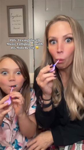 Laura Burris | Money Maker | Bestie Comedy on Instagram: "Drop 🍭 to get yours! 🎶 Seriously, you need to get this for you and your Mini Bestie 🤣💕Follow @livingitupwithlala for more BESTIE/ MOM FINDS 👏🏼 TAG YOUR BESTIE WITH A MINI ME 😂😎 . . . . . .. #minibestie #bestiecomedy #musiccandy #boneconduction #giftforbesties friendsunplugged friendshipgoals momhumor relatablemom friends friendgoals relatablemamas crazymama momsofinstagram momproblems crazyfriends bestiegoals💕 bestiesforever moms