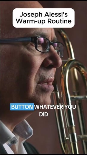 Joseph Alessi's warm-up routine on #trombone