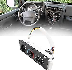Dasbecan 55037473AB A/C Heater Climate Control Module Panel Compatible with 1999-2004 Jeep Wrangler TJ Replace# HS-373 SW2348