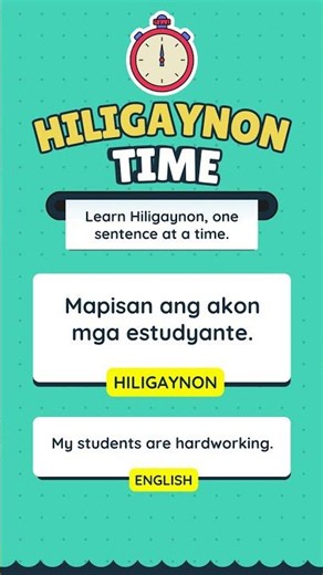 Learn Hiligaynon, one sentence at a time.