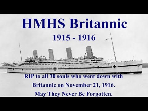 Sinking of HMHS Britannic | 108 Years Later | Remembering Titanic's Forgotten Sister Ship