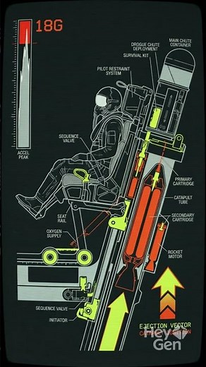 How To Ejection From a Fighter Jet #ejection #f35 #airplane #fighterjet #fighterjets #ai #aivideo