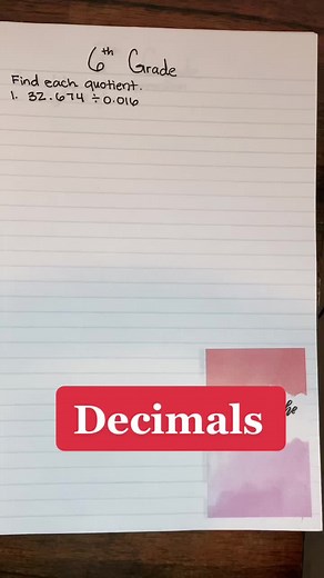 Dividing Decimals Using Long Division Method