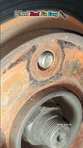 Easy Wheel Stud Installation | Mechanic Trick🙄