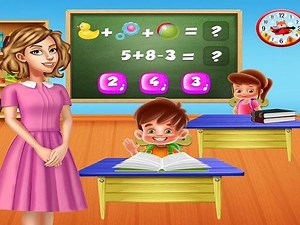 Play Kindergarten School Teacher Kids Learning Games | Free Online Games. KidzSearch.com
