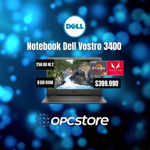 Notebook DELL Vostro 3405 Ryzen 5-3450U 8GB RAM SSD 256GB Windows 10 Pro