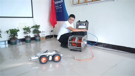 Underground Pipe Remote Control Sever Inspection Robot Camera Cctv Pipe Inspection Robot Sewer Pipeline Inspection Camera