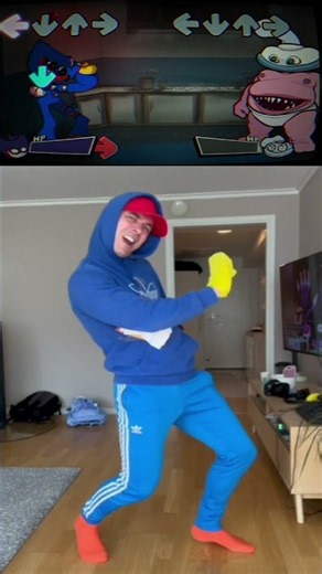 FNF Huggy Wuggy in real life #fnf #huggywuggy