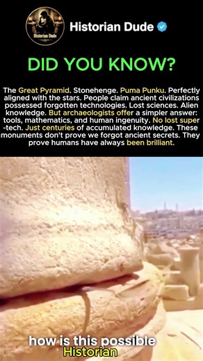 Ancient Monuments AREN'T Proof of Lost Technology—Here's the REAL Truth #shorts #history #facts