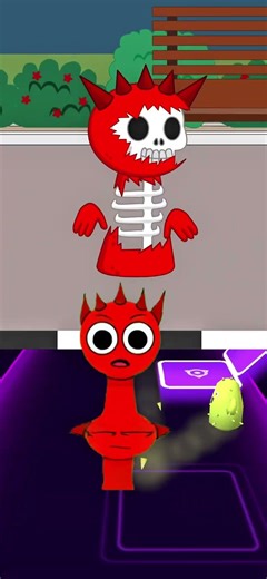 😱 Raddy’s SHOCKING Transformation! 🔥 | Sprunki Animation | Tiles Hop Style #shorts