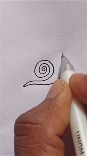 snail drawing easy #shorts#trend #youtubeshorts
