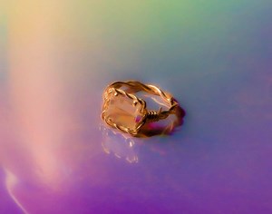 Barb Wire Ring - 14k Gold/optic Quartz - Etsy