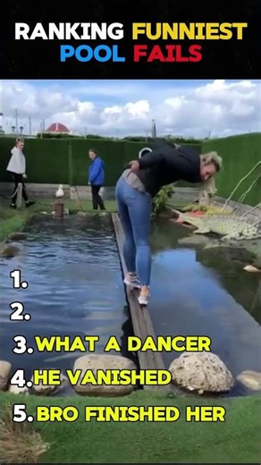 Ranking funniest pool fails 🌊 #shorts #fails #funny