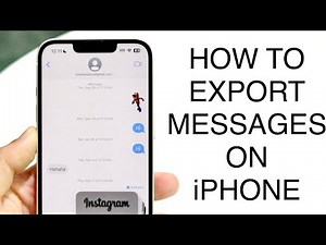 How To Export Messages From ANY iPhone! (2023)