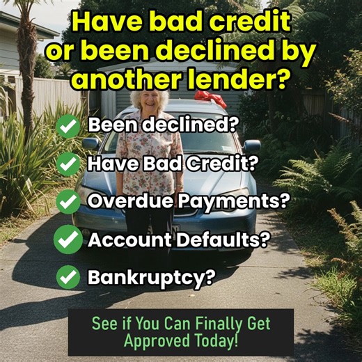 Got bad credit and in the market for a new or used car? Sick and tired of being knocked back by banks? Not sure what options are available? This is exactly what you need to do. Fill out this 1-min quiz and get pre-qualified for a car loan even if you've been rejected before. (It's a FREE online service and it won't affect your credit score). Don’t let bad credit hold you back from buying a new car! Click below to check eligibility. | NZ Car Finder