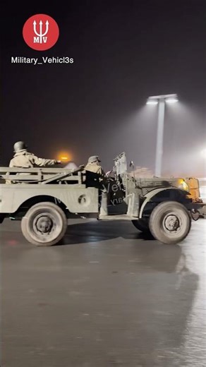 WW2 Military Vehicles Leave Supermarket for Camp 🛒⛺️ #military #vehicles #dodge #1 #army #gmc #war