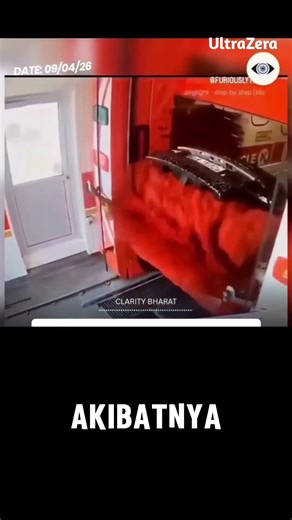 luxury car damaged at car wash