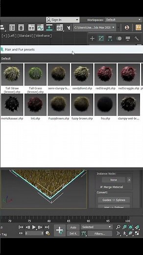 Realistic Grass is EASY #3dsmax #3d #tutorial #shorts